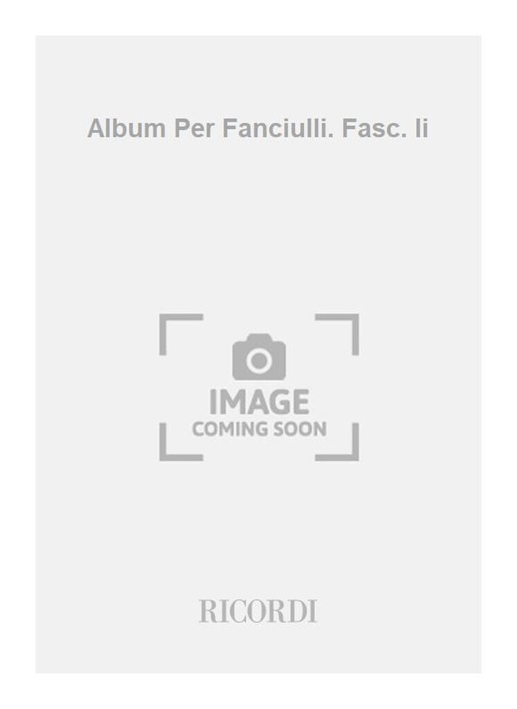 Album Per Fanciulli. Fasc. II